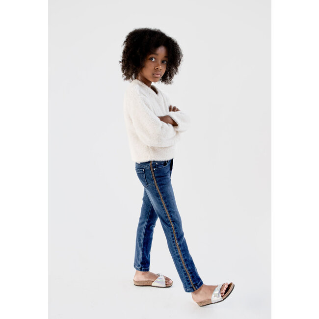 IKKS GIRLS’ BLUE SLIM JEANS