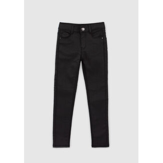 IKKS GIRL'S BLACK COATED SKINNY JEANS