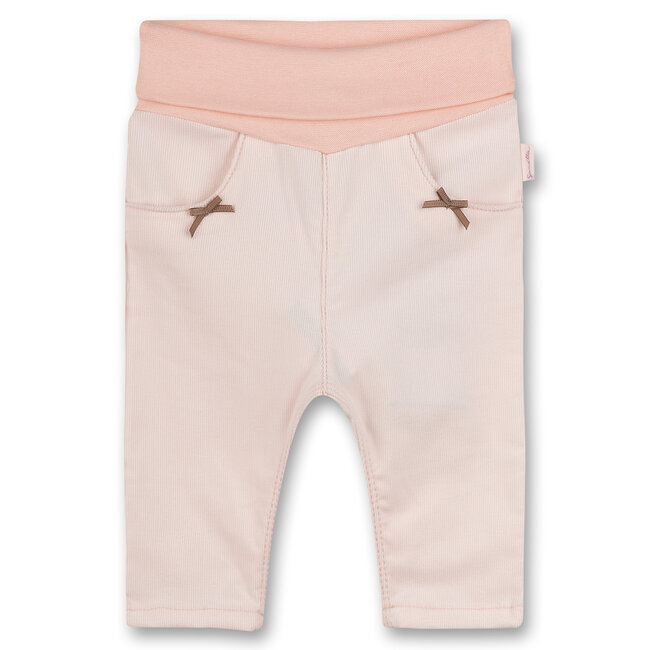 SANETTA Baby girls' corduroy trousers Rosa Family Stork