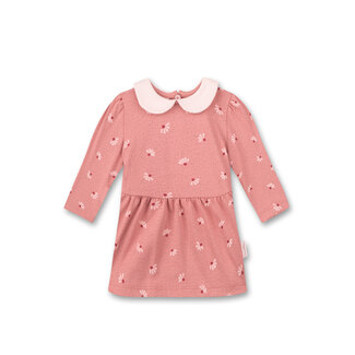 SANETTA Baby girls pink dress with collar