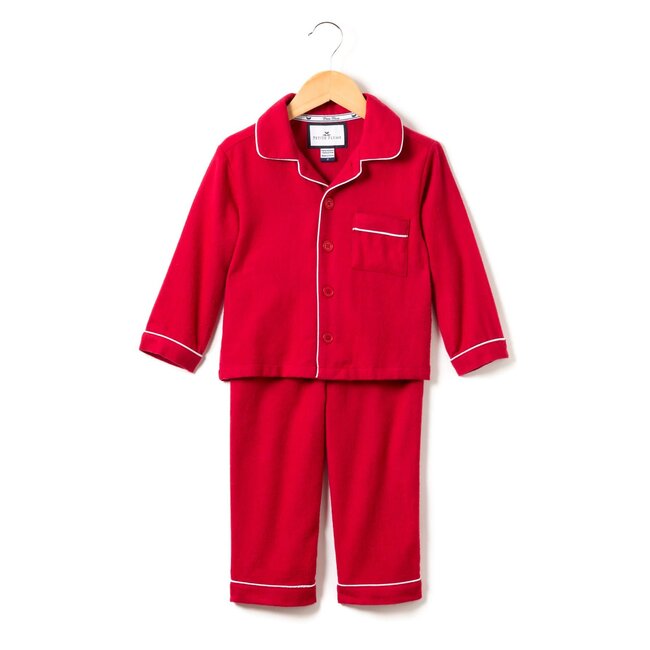 Petite Plume Classic Red Flannel Pajamas
