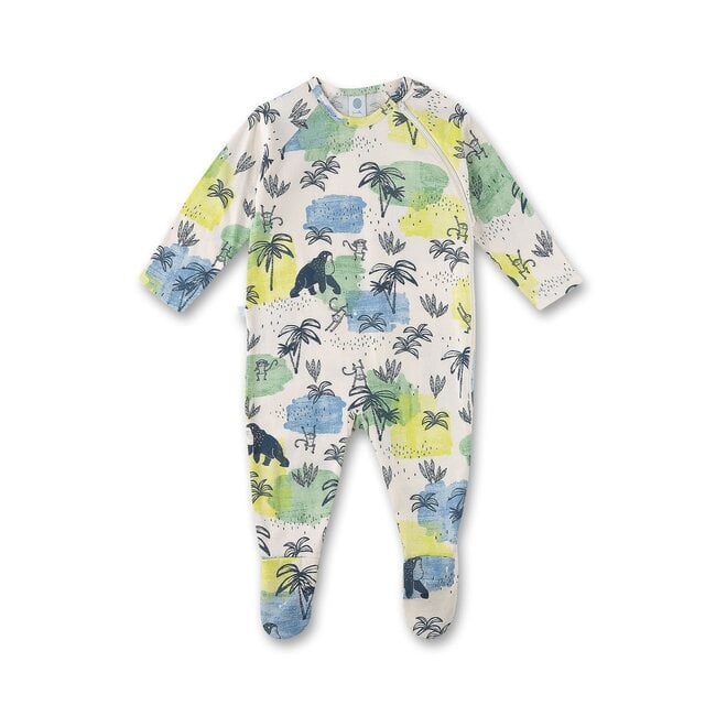 SANETTA Baby boys' overall green  all-over