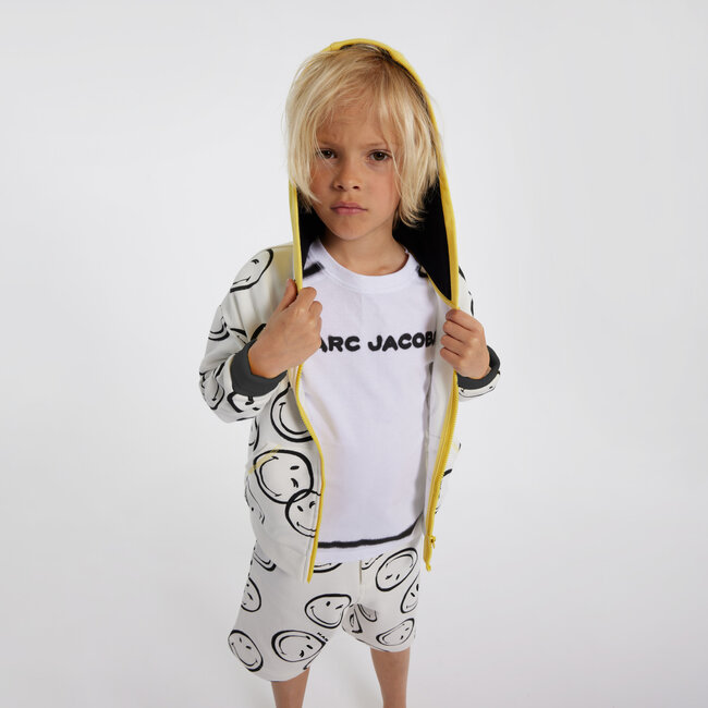 THE MARC JACOBS BOYS IVORY SMILEY SHORTS