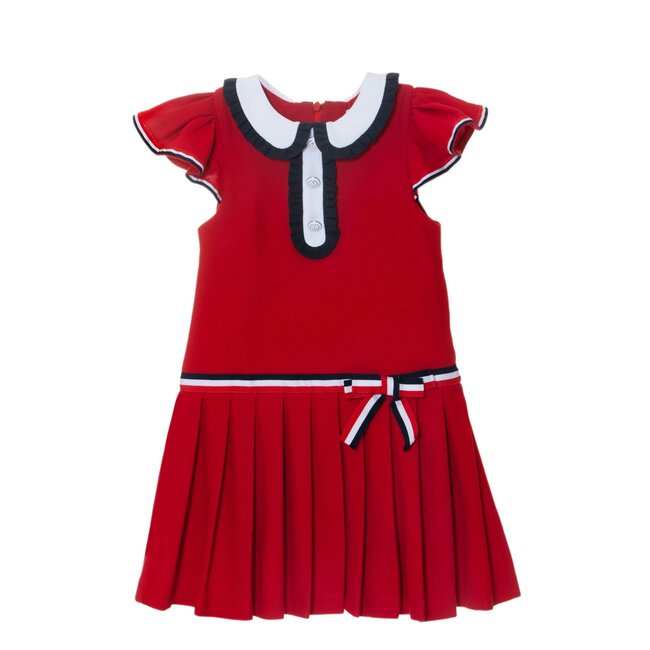 PATACHOU DRESS KIDS GIRL CRUISE-RED