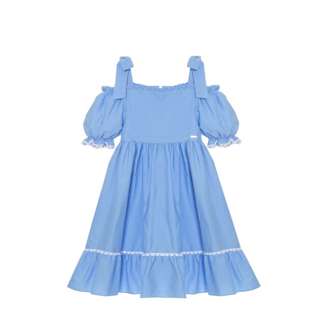 PATACHOU DRESS KIDS GIRL COLORS-LIGHT BLUE