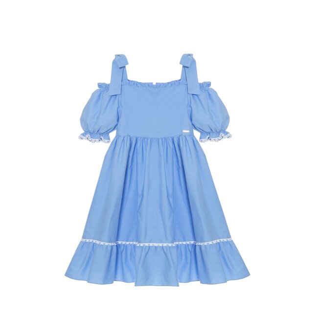 PATACHOU DRESS KIDS GIRL COLORS-LIGHT BLUE