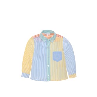 PATACHOU SHIRT MINI BOY CITY-MULTICOLOR STRIPES S24-46