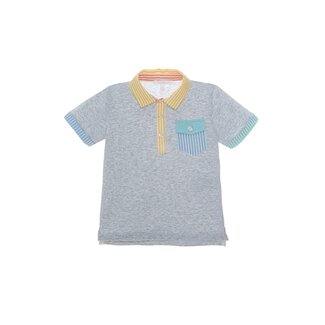 PATACHOU POLO MINI BOY CITY-MELANGE GREY