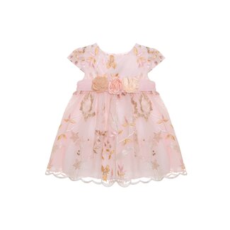 PATACHOU DRESS SPECIAL OCCASION GIRL-PINK LACE S24-13