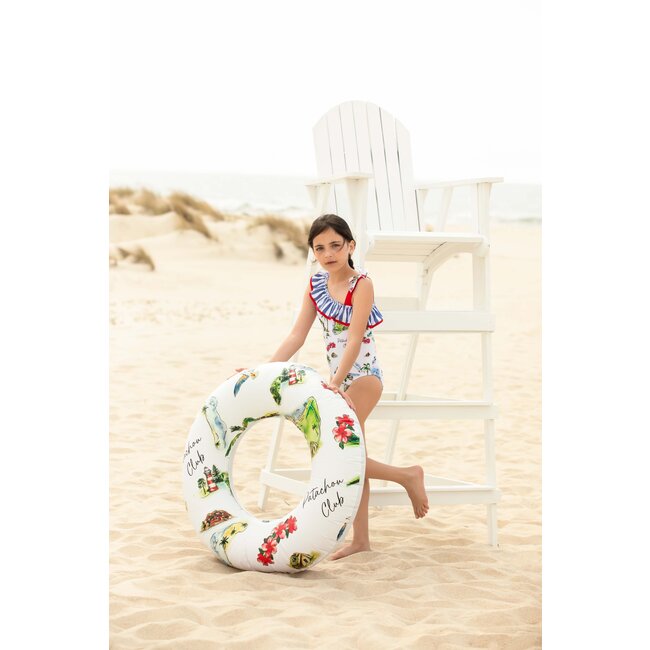 PATACHOU SWIMSUIT SWIMWEAR GIRL-MARINE PRINT S24-35