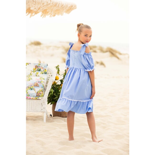 PATACHOU DRESS KIDS GIRL COLORS-LIGHT BLUE