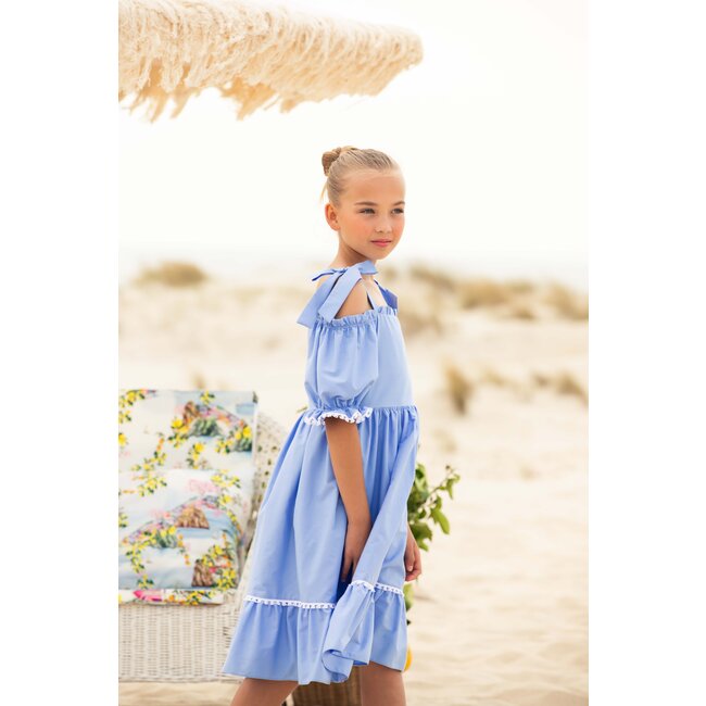 PATACHOU DRESS KIDS GIRL COLORS-LIGHT BLUE