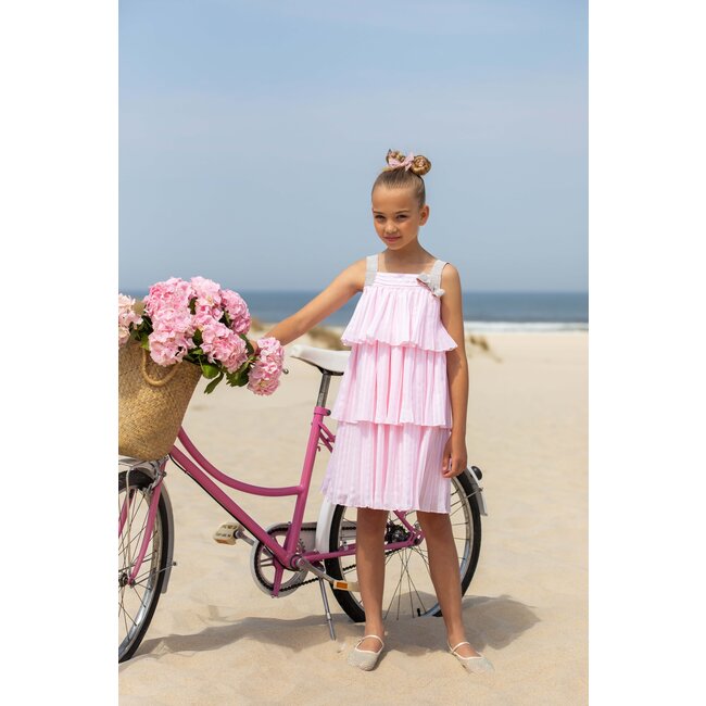 PATACHOU DRESS KIDS GIRL PARTY PINK-PALE PINK