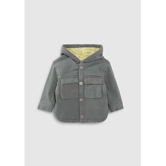 IKKS BABY BOYS’ KHAKI MIXED FABRIC PARKA