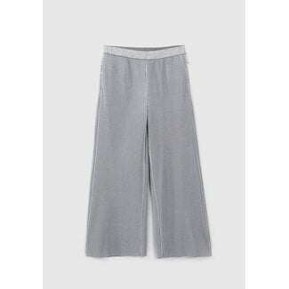 IKKS GIRLS’ SILVERY PLEATED WIDE-LEG TROUSERS