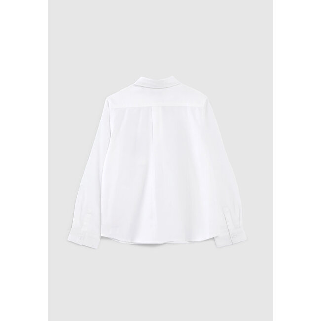 IKKS BOYS’ WHITE OCCASIONWEAR SHIRT WITH POCKET
