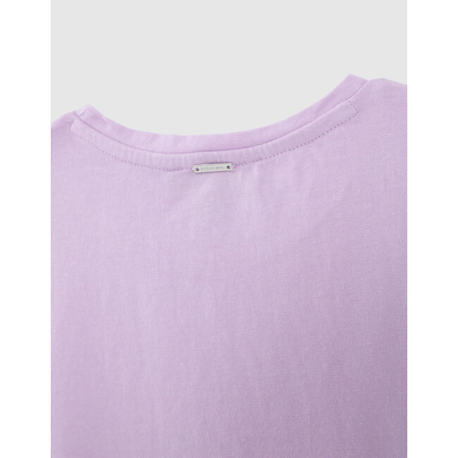 IKKS GIRLS’ LILAC T-SHIRT WITH STRAWBERRY SLOGAN PRINT