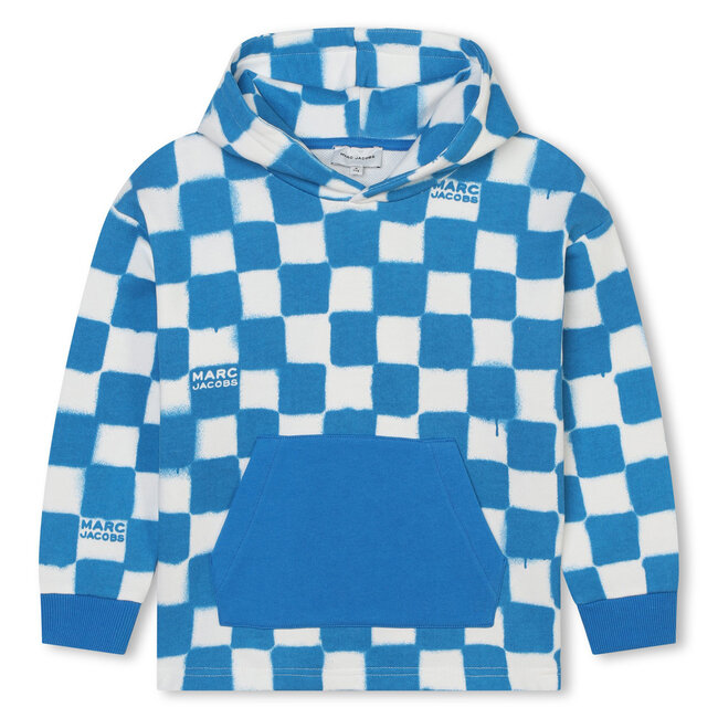 THE MARC JACOBS BOYS BLUE CHECK HOODIE