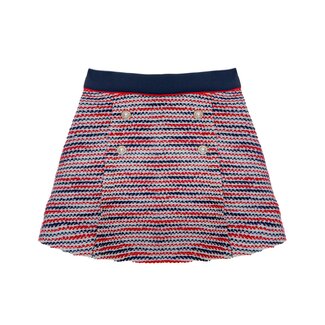 PATACHOU SKIRT KG PARTY YATCH CLUB - NAVY/RED JACQUARD S24-38