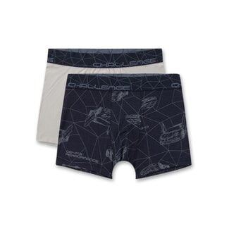 SANETTA Boys' Hip Shorts (Twin Pack) Off-White & Blue