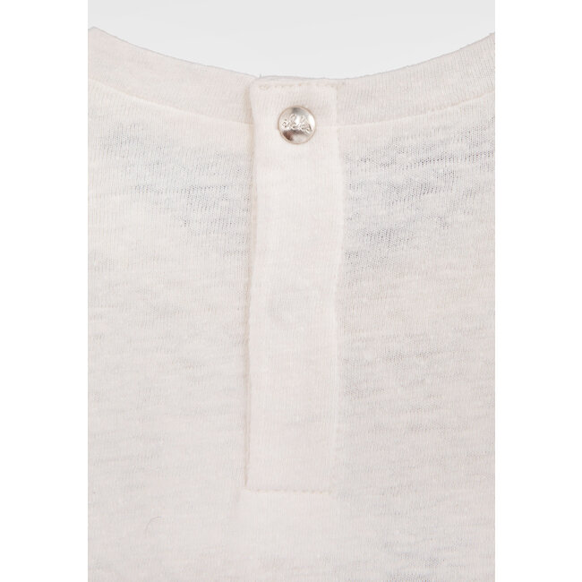 IKKS BABY GIRLS’ ECRU T-SHIRT WITH BANANAS AND PALM TREE IMAGE