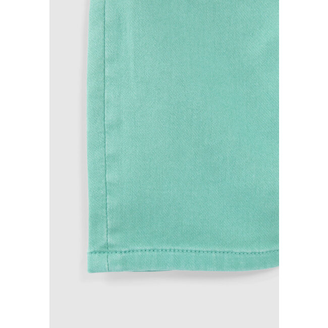 IKKS BOYS' GREEN BERMUDA SHORTS WITH ELASTICATED WAIST