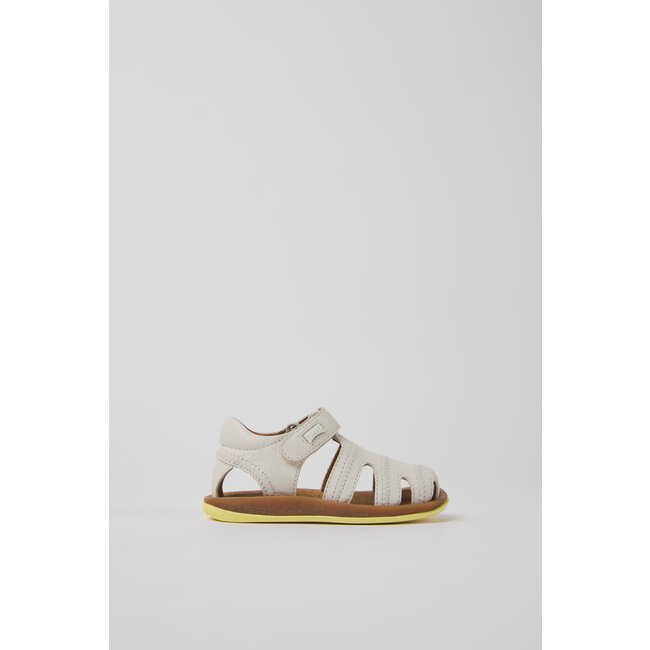 CAMPER Bicho White leather sandals for kids