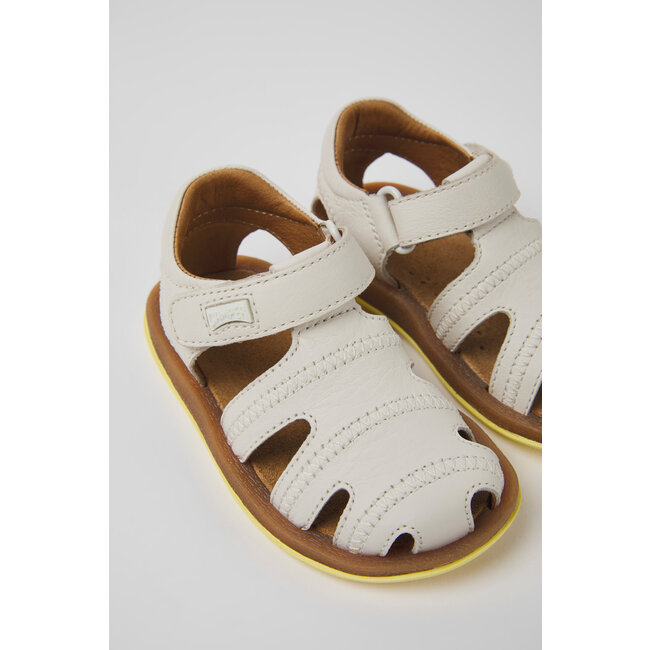 CAMPER Bicho White leather sandals for kids