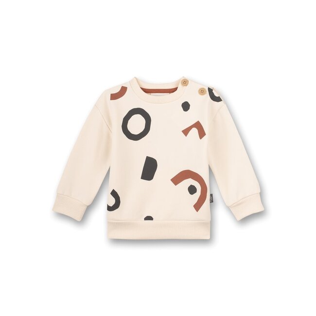SANETTA BABY BOY white wool Sweatshirt