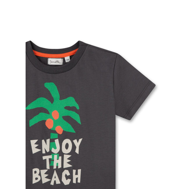 SANETTA BOY asphalt T-Shirt
