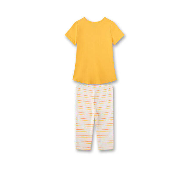 SANETTA GIRL pfirsich Pyjama short, uni w.motif