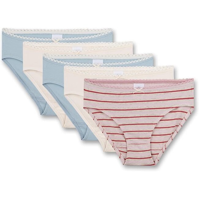 SANETTA GIRL nature melange SET Rioslip 5er Pack