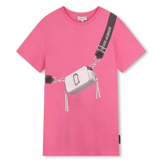 THE MARC JACOBS GIRL PINK SS SNAPSHOT DRESS