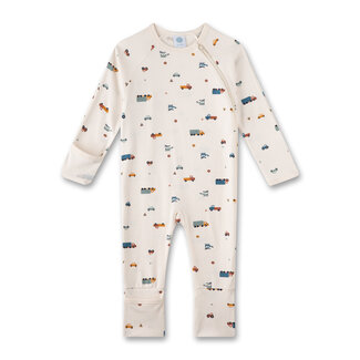 SANETTA BABY BOY white whisper Overall long, allover