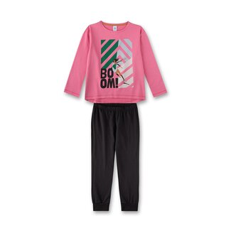 SANETTA GIRL sorbet Pyjama long, uni w.motif