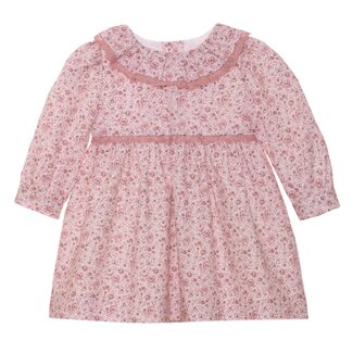 PATACHOU DRESS NEWBORN PINK- LITTLE ROSES F24-2