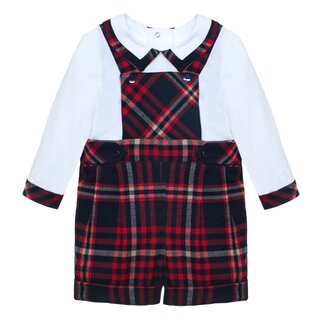 PATACHOU ROMPER NEWBORN TARTAN - SCOTTISH TARTAN F24-5