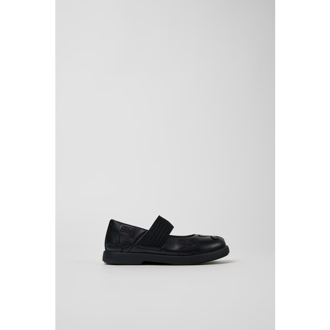 CAMPER Twins Black leather shoes for girls