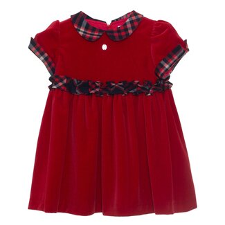 PATACHOU DRESS MINI GIRL TARTAN - RED