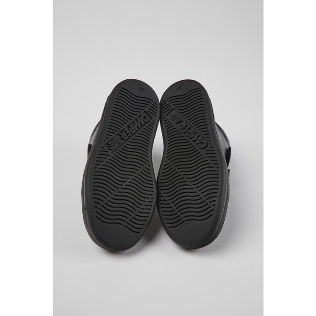 CAMPER Runner Black leather and textile ankle boots