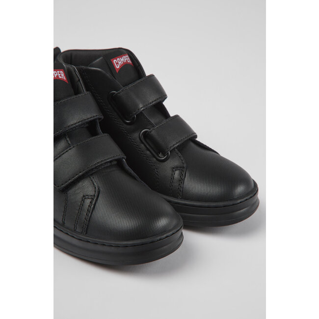 CAMPER Runner Black leather and textile ankle boots