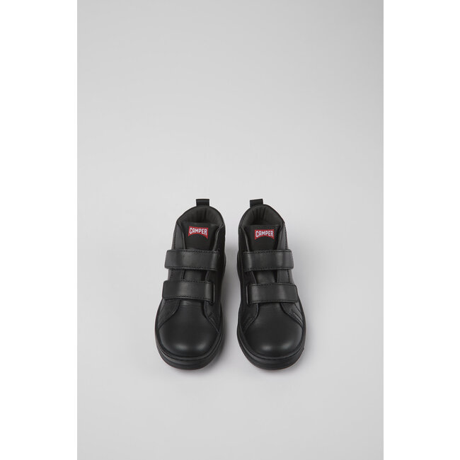CAMPER Runner Black leather and textile ankle boots