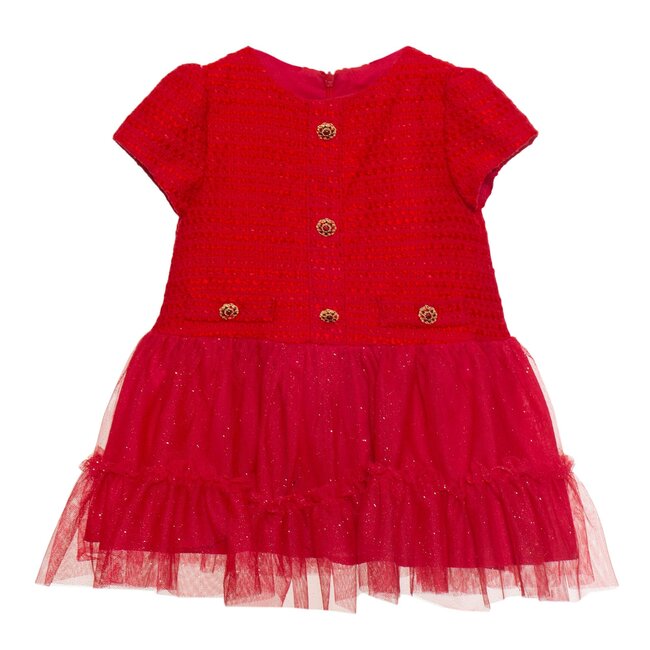 PATACHOU DRESS MINI GIRL PARTY - RED