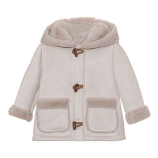 PATACHOU COAT MINI BOY PALE BLUE - BEIGE