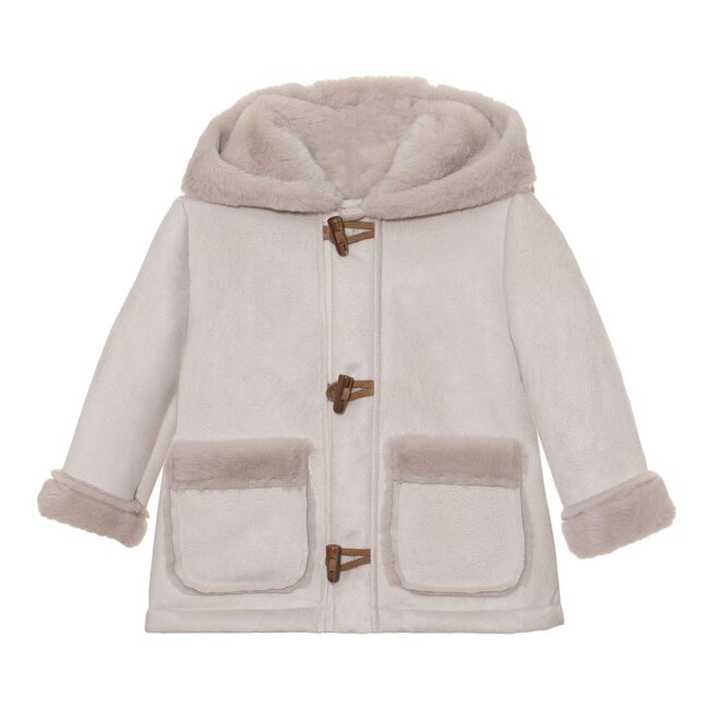 PATACHOU COAT MINI BOY PALE BLUE - BEIGE