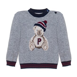 PATACHOU SWEATER MINI BOY CITY - DARK MELANGE GREY