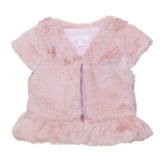 PATACHOU VEST MINI GIRL BEIGE -PALE PINK