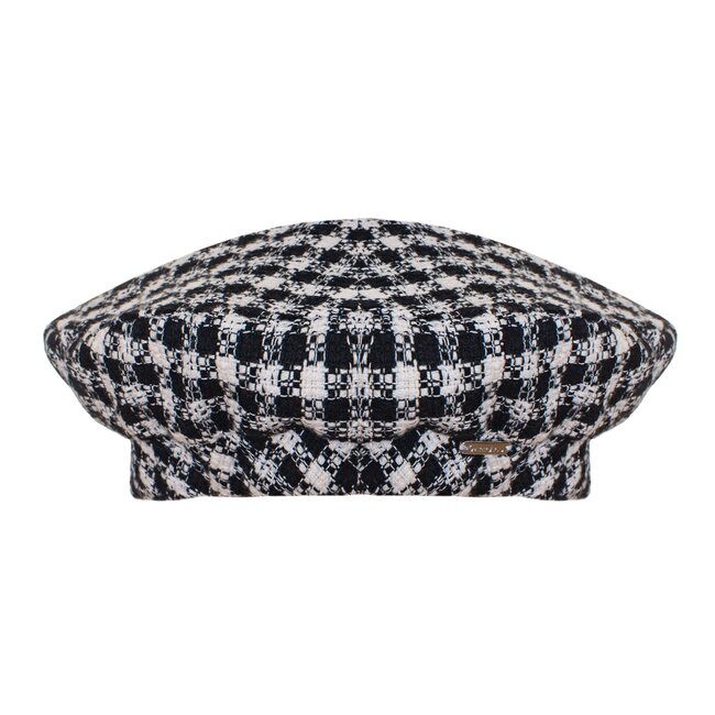 PATACHOU BERET - KIDS GIRL IVORY - PIED DE POULE F24-20