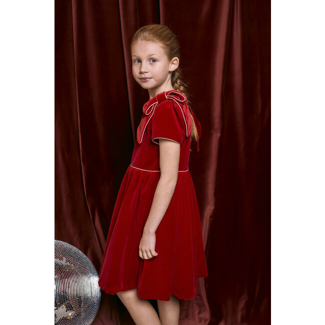 PATACHOU DRESS KIDS GIRL PARTY ROYAL - RED