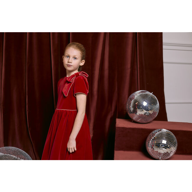 PATACHOU DRESS KIDS GIRL PARTY ROYAL - RED